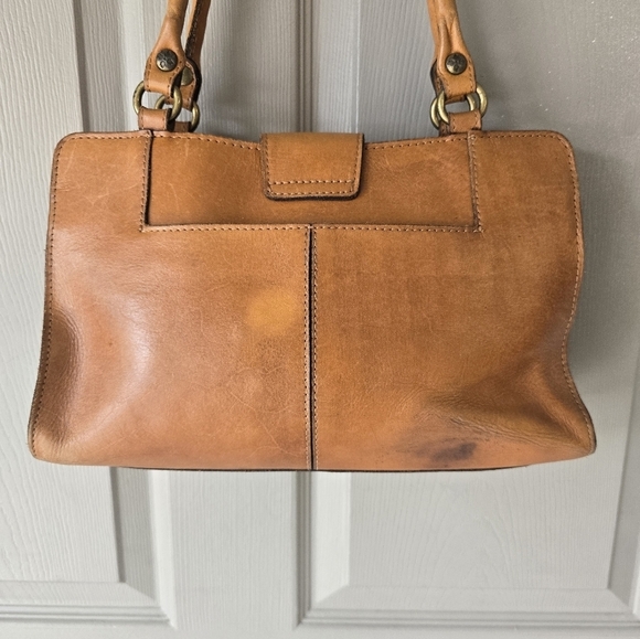 Patricia Nash Satchel Rienzo Women  Florence Leather Brown Designer Embossed - Picture 6 of 16